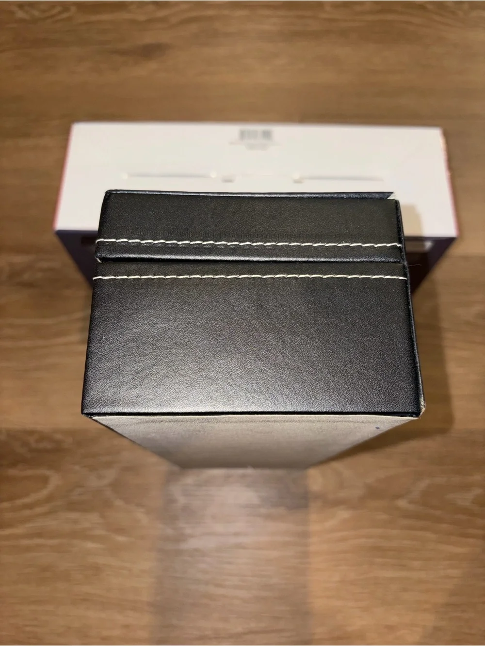 SwissBrand 6 Slot Watch Box Display Case Organizer Glass Top Black New In Box
